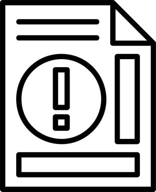 ünlem işareti simgesi, vektör illüstrasyonu