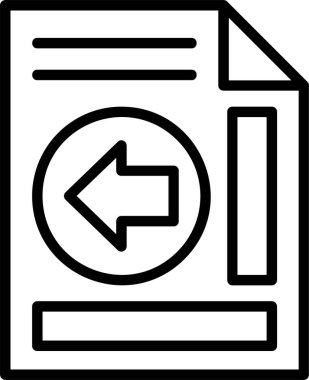 Geri al simgesi, vektör basit illüstrasyon