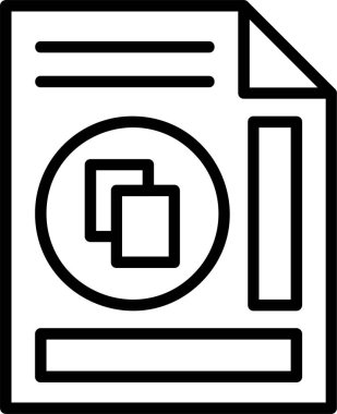 Simgeyi kopyala, vektör illüstrasyonu