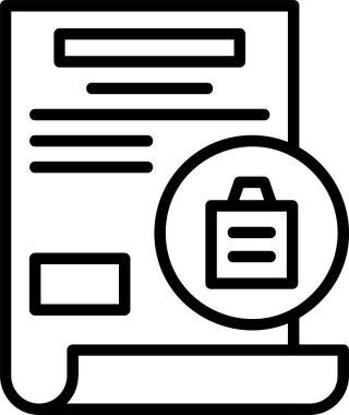 Yapıştır düğmesi. Web simgesi basit illüstrasyon