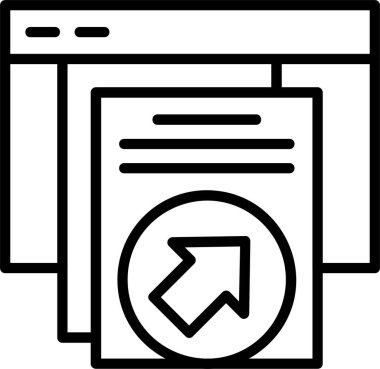 Kısayol simgesi, vektör basit illüstrasyon