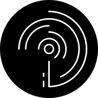 Beyaz arkaplan, vektör illüstrasyonunda tahmin edilen model simgesi