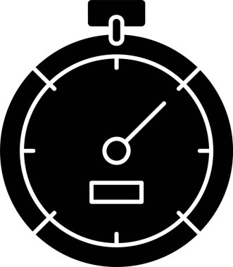 Beyaz arkaplanda verimlilik Ölçümü simgesi, vektör illüstrasyonu