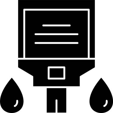 Beyaz arkaplanda diyabet simgesi, vektör illüstrasyonu