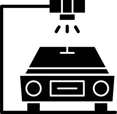 Beyaz arkaplanda Hız Tuzağı simgesi, vektör illüstrasyonu