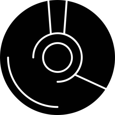 Beyaz arkaplanda Blu Ray simgesi, vektör illüstrasyonu