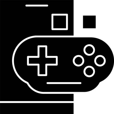  Beyaz arkaplanda mobil oyun simgesi, vektör illüstrasyonu