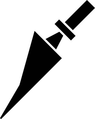  Beyaz arkaplanda kahve kepçesi simgesi, vektör illüstrasyonu