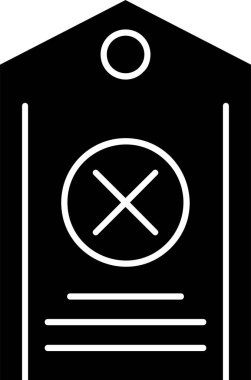 Beyaz arkaplan, vektör illüstrasyonundaki simgeyi bozma 