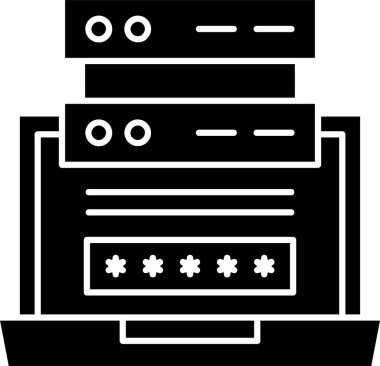 Beyaz arkaplanda gizlilik simgesi, vektör illüstrasyonu 