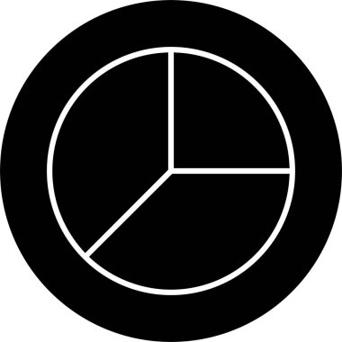 Beyaz arkaplanda analitik simge, vektör illüstrasyonu 