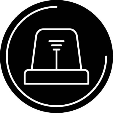 Beyaz arkaplanda sinyal simgesi, vektör illüstrasyonu 