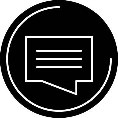 Beyaz arkaplan üzerindeki İç Diyalog simgesi, vektör illüstrasyonu 