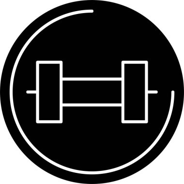 Beyaz arkaplan, vektör illüstrasyonunda egzersiz simgesi 