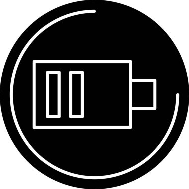 Beyaz arkaplanda düşük enerji simgesi, vektör illüstrasyonu 