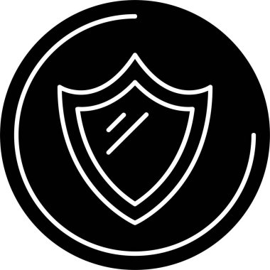 Güvenlik simgesi işaret vektörü illüstrasyonu 