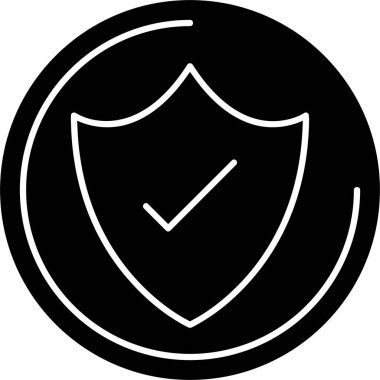 İnternet güvenlik koruma simgesi vektör illüstrasyonu