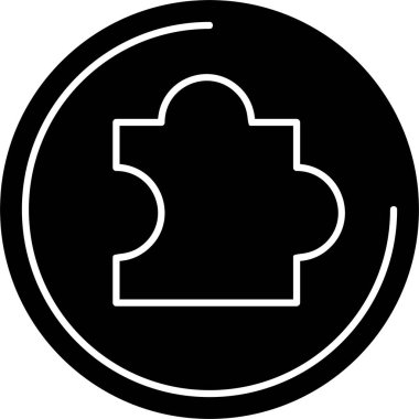 Bulmaca Zihin simgesi işaret vektörü çizimi 