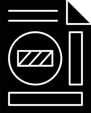  Beyaz arkaplanda dosya simgesi yükleniyor, vektör illüstrasyonu