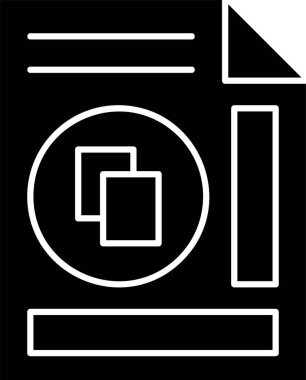 Dosya simgesini beyaz arkaplanda kopyala, vektör illüstrasyonuName