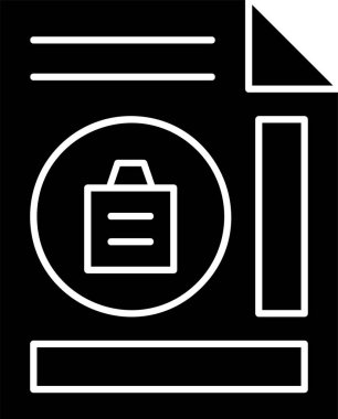 Dosya simgesini beyaz arkaplana yapıştır, vektör illüstrasyonu