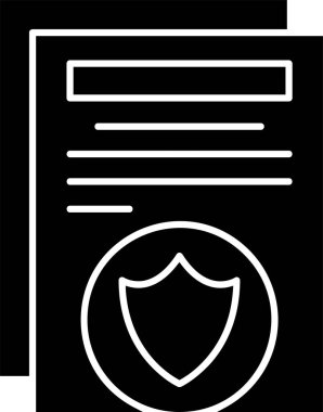 Güvenlik simgesi işaret vektörü illüstrasyonu 