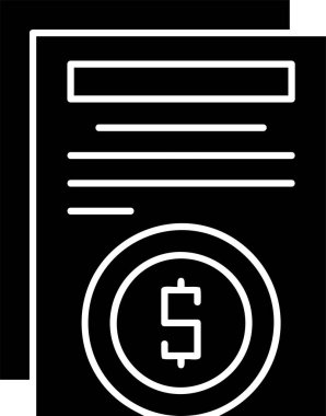 Gelir simgesi işaret vektörü illüstrasyonu 