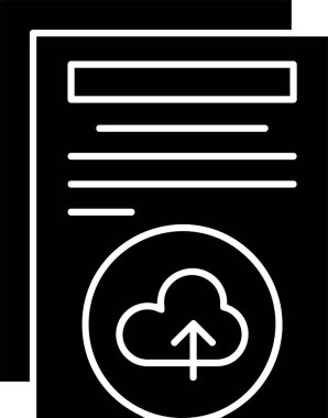 Yedekleme veri bulut simgesi. vektör illüstrasyonu 