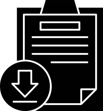 ok indirme simgesi vektör çizimi 