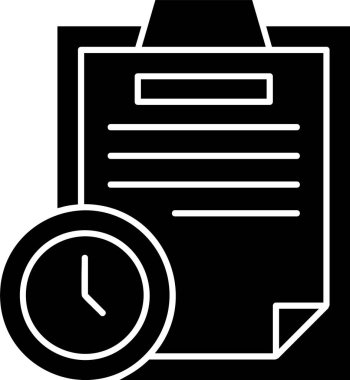 Geçmiş işareti, web simgesi vektör illüstrasyonu