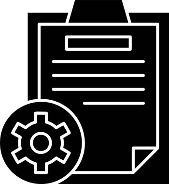 Geliştirme vites simgesi işaret vektörü çizimi 