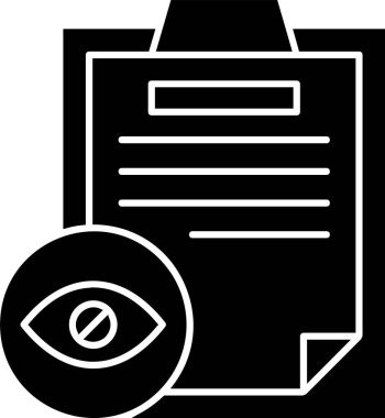 Simge işaret vektör resimlemesini gizle 