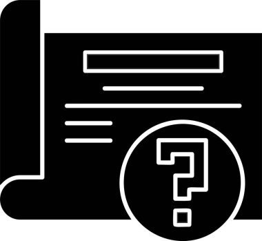 vektör çizim soru işareti simgesi