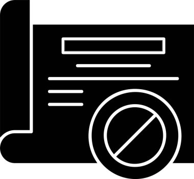 Yasaklanmış simge işareti vektör illüstrasyonu 