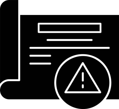 Hata ünlem simgesinin vektör illüstrasyonu