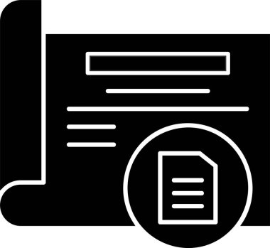 Belge dosya dizini simgesi, vektör illüstrasyonu