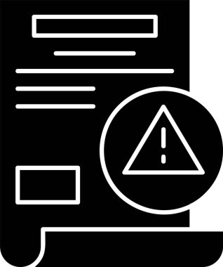 Hata ünlem simgesinin vektör illüstrasyonu