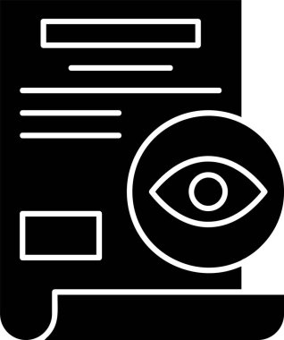 Göz işareti web simgesi vektör illüstrasyonu 