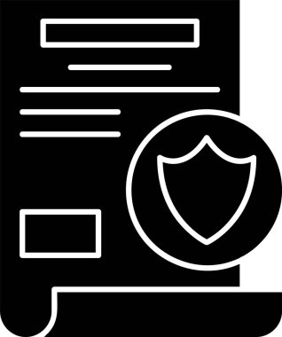 Güvenlik simgesi işaret vektörü illüstrasyonu 