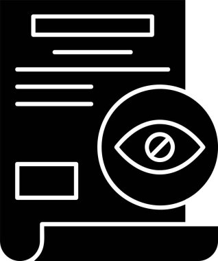 Simge işaret vektör resimlemesini gizle 