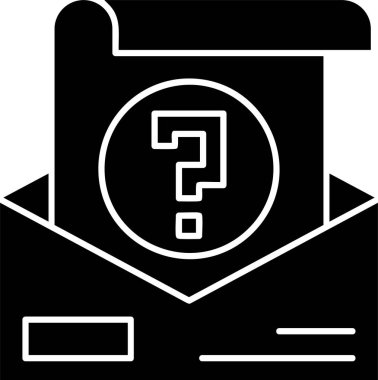 vektör çizim soru işareti simgesi