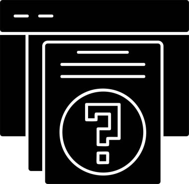 vektör çizim soru işareti simgesi