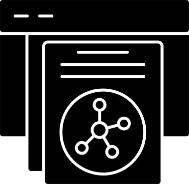 Veri dizinini, web simgesini, vektör illüstrasyonunu paylaş 