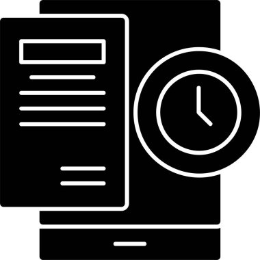 Geçmiş işareti, web simgesi vektör illüstrasyonu