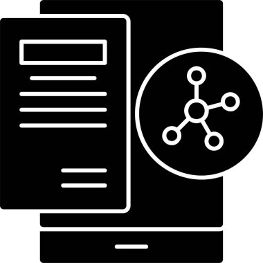 Veri dizinini, web simgesini, vektör illüstrasyonunu paylaş 