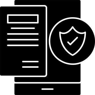 İnternet güvenlik koruma simgesi vektör illüstrasyonu