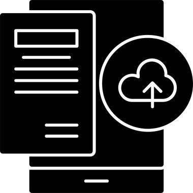 Yedekleme veri bulut simgesi. vektör illüstrasyonu 