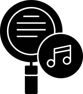 müzik simgesi not işareti vektör illüstrasyonu