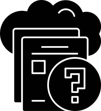 vektör çizim soru işareti simgesi