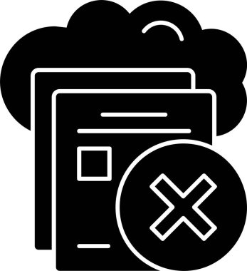 Simge işaret vektör illüstrasyonunu sil